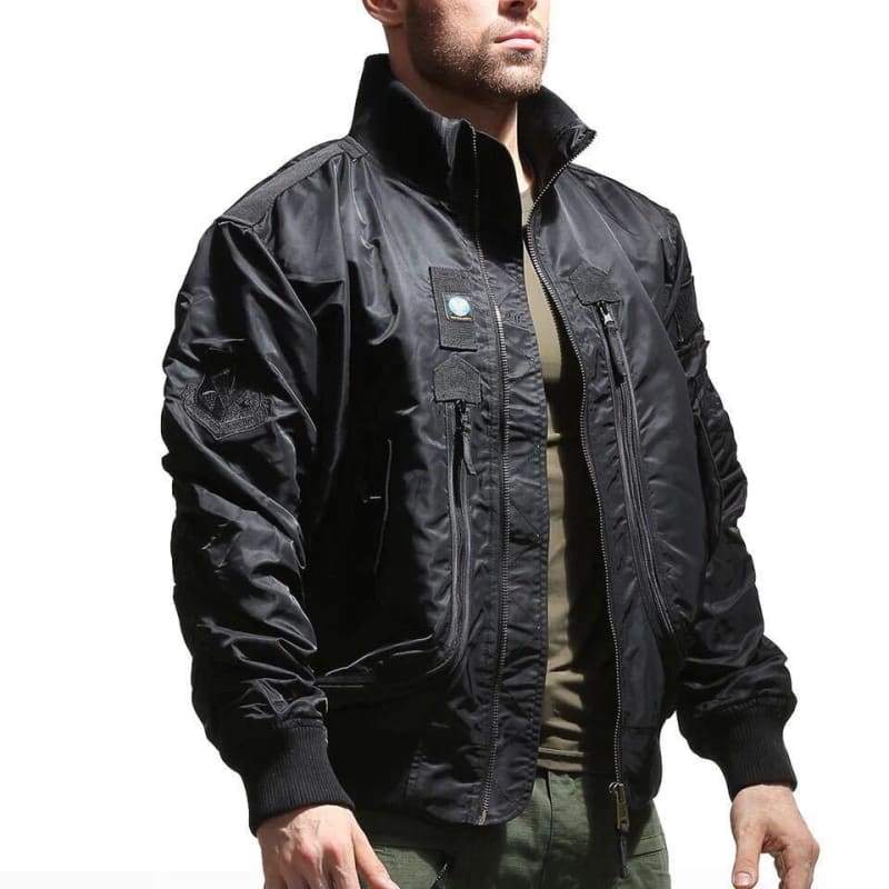 Chaqueta negra polar