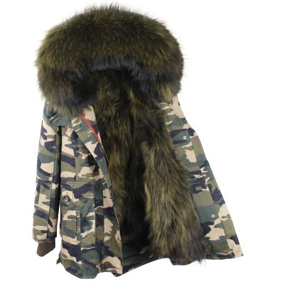 Chaqueta parka militar hombre