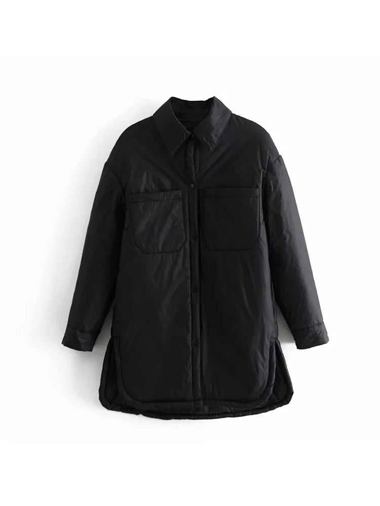 Chaqueta parka militar mujer