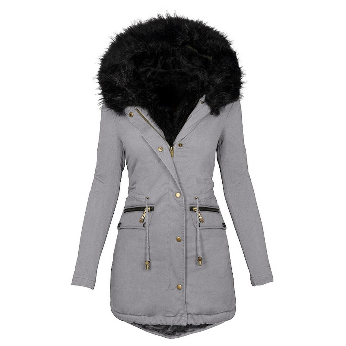 Chaqueta parka militar mujer