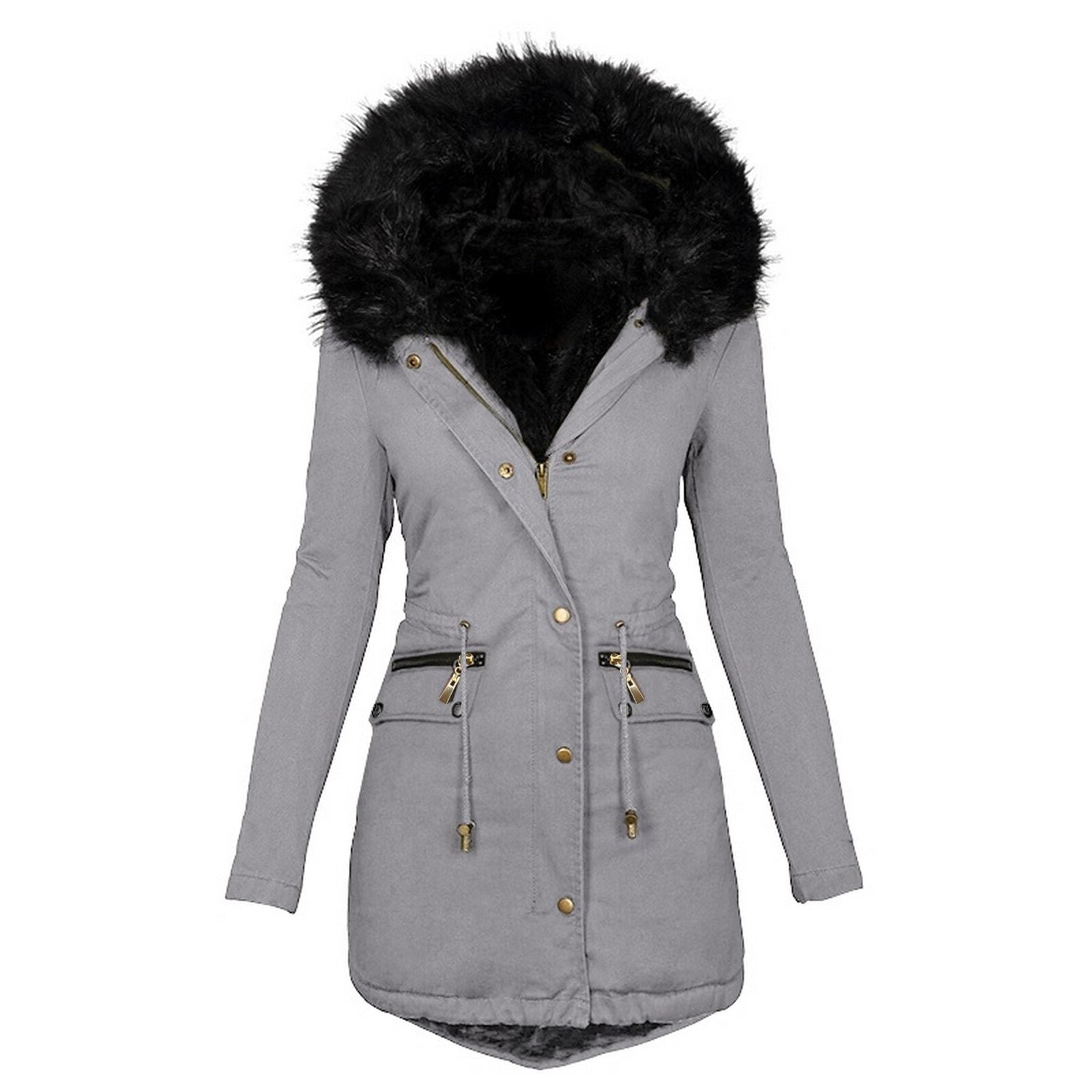 Chaqueta parka militar mujer