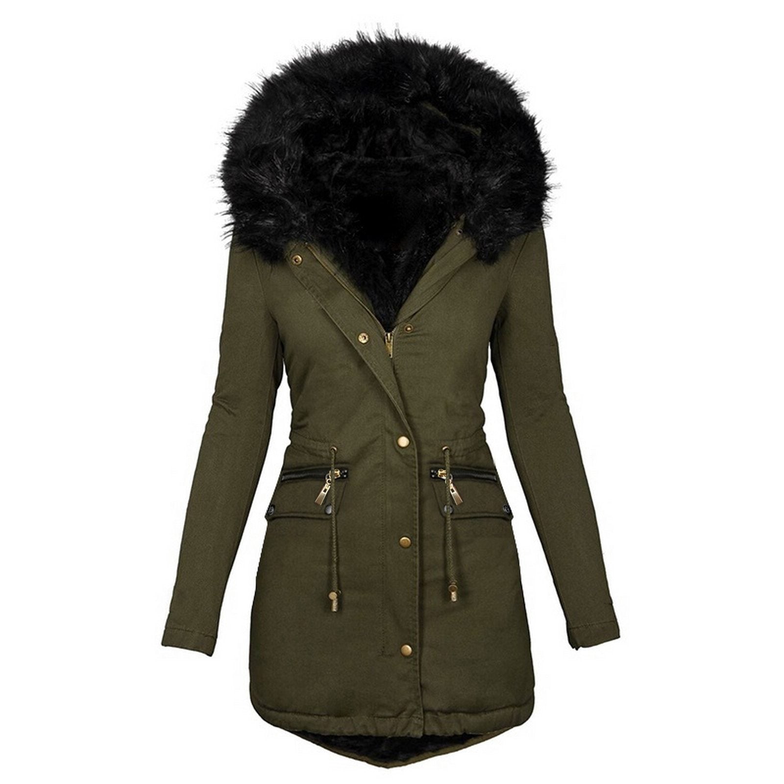 Chaqueta parka militar mujer