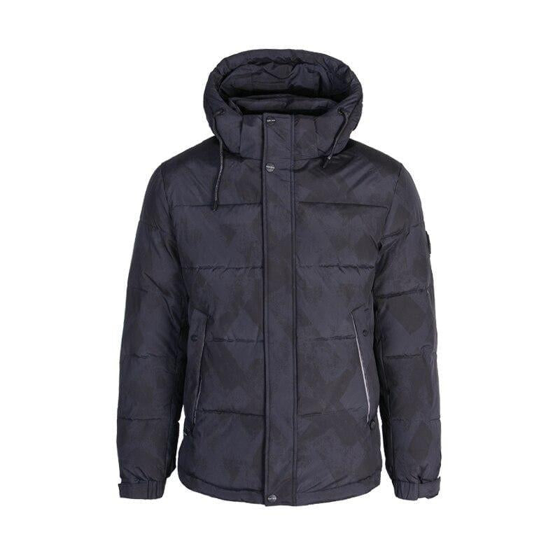 Chaqueta polar negra hombre