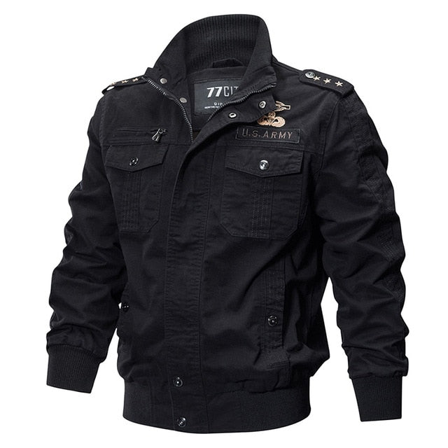 Chaqueta ropa tipo militar para hombre caqui