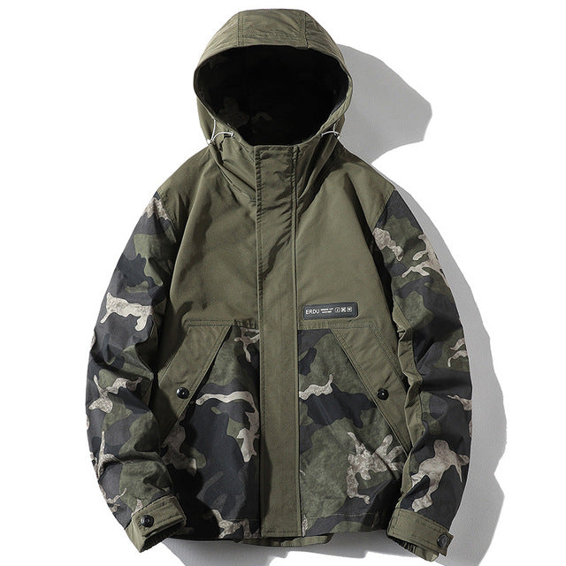 Chaqueta tipo militar verde mujer