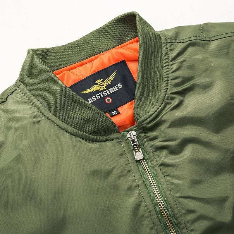 Chaqueta verde militar hombre