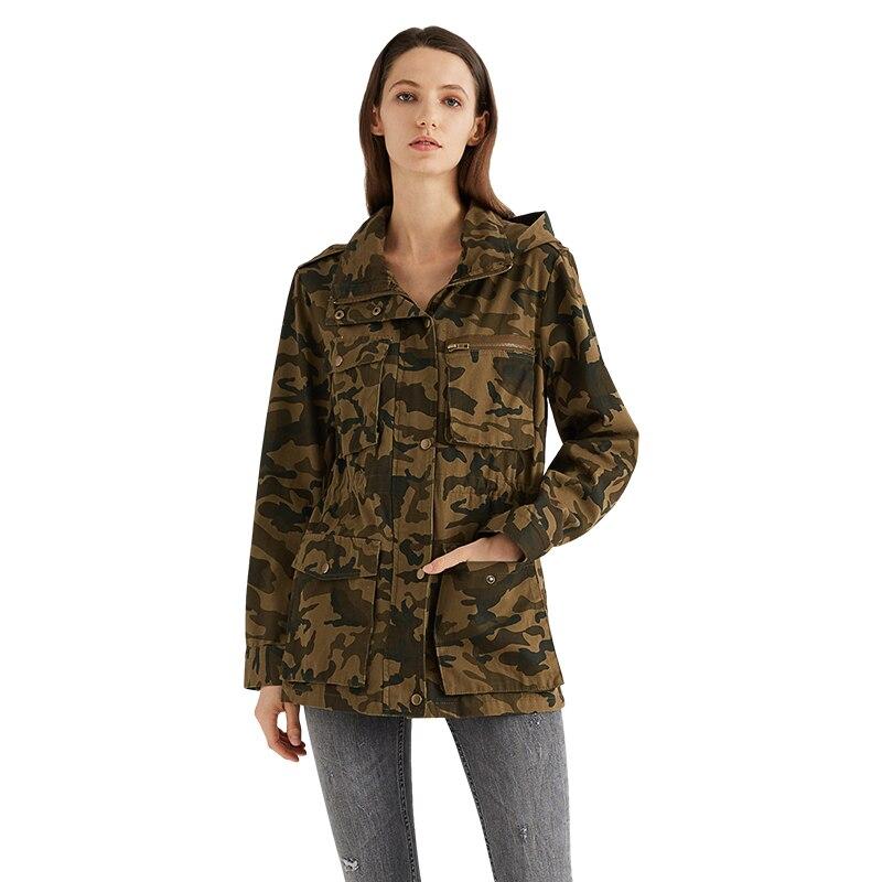 Chaqueta verde militar mujer