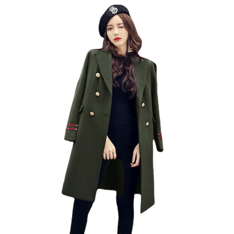 Chaquetas botones militar mujer
