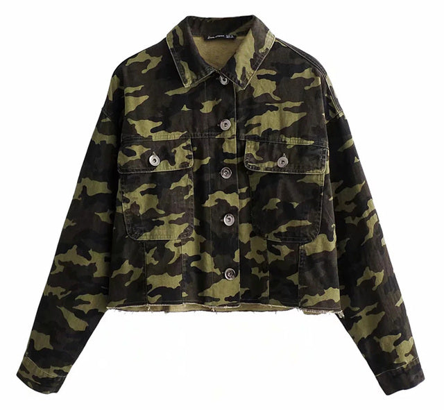 Chaquetas militar mujer camuflaje