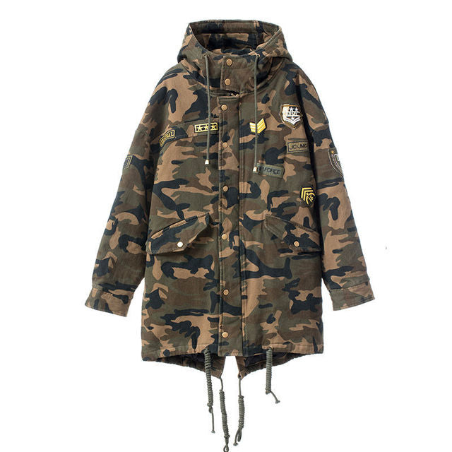 Chaquetas militar mujer con.parches
