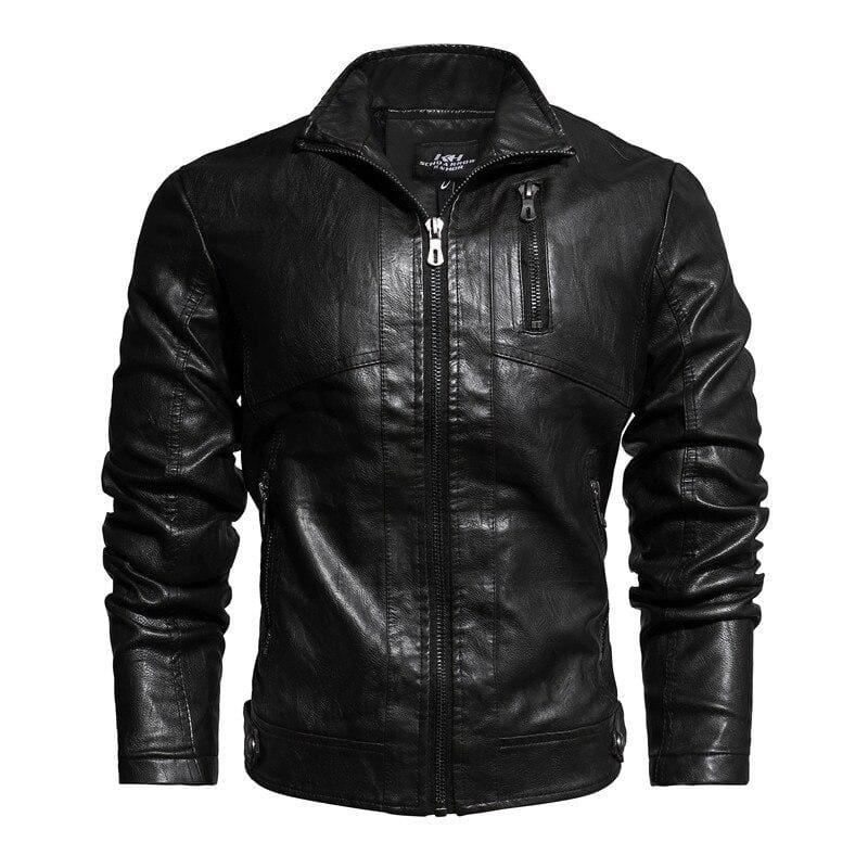 Chaqueton de cuero militar