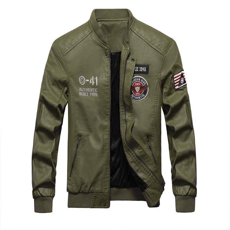 Chaqueton hombre militar moto