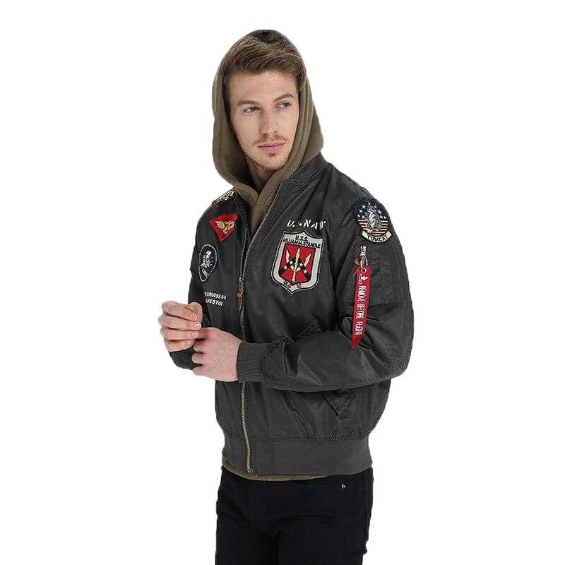 Chaqueton hombre verde militar