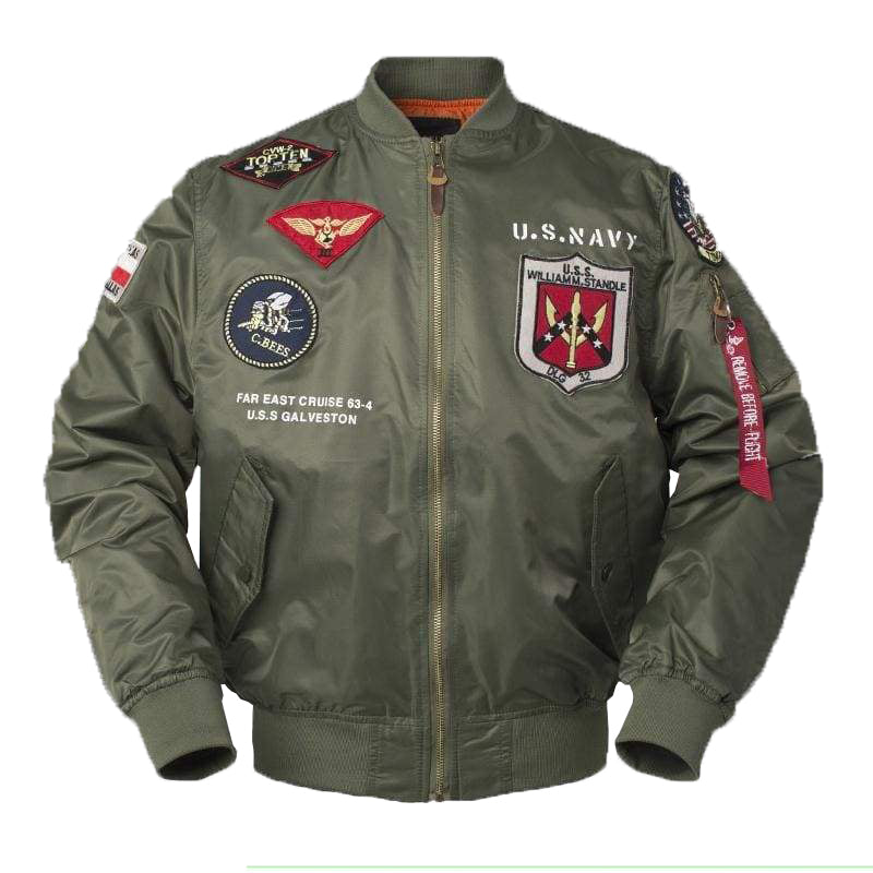 Chaqueton hombre verde militar