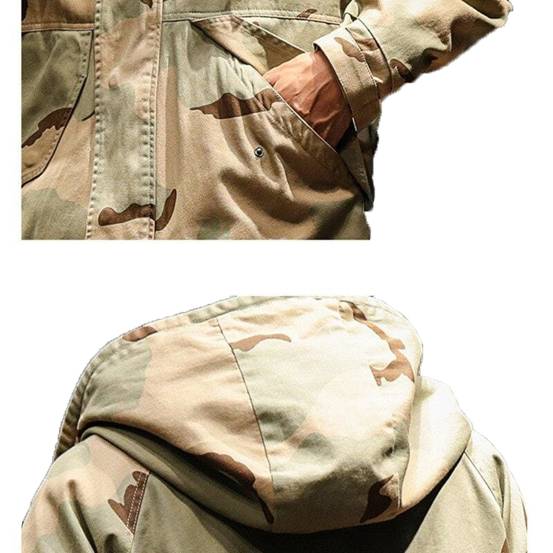 Chaqueton militar antiguo camuflaje