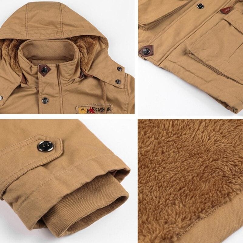 Chaqueton militar de hombre