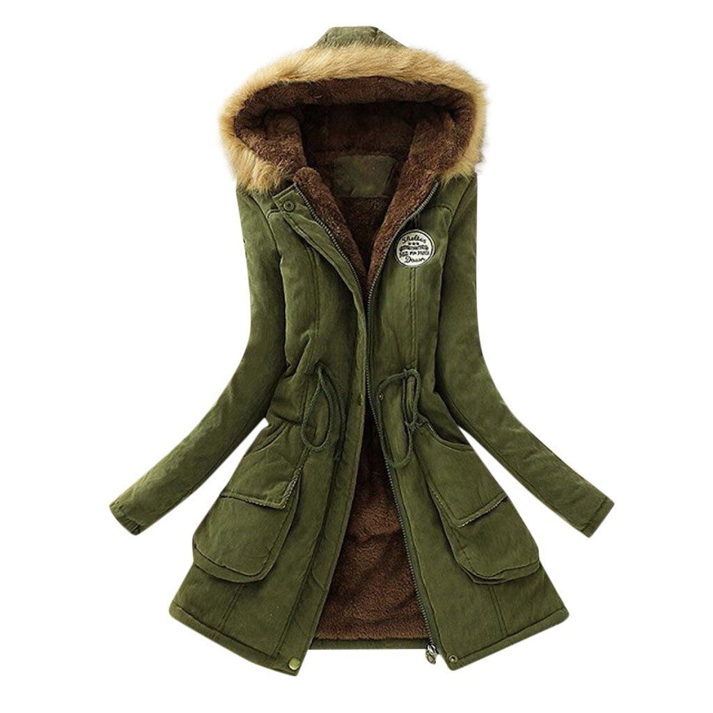 Chaqueton verde militar mujer