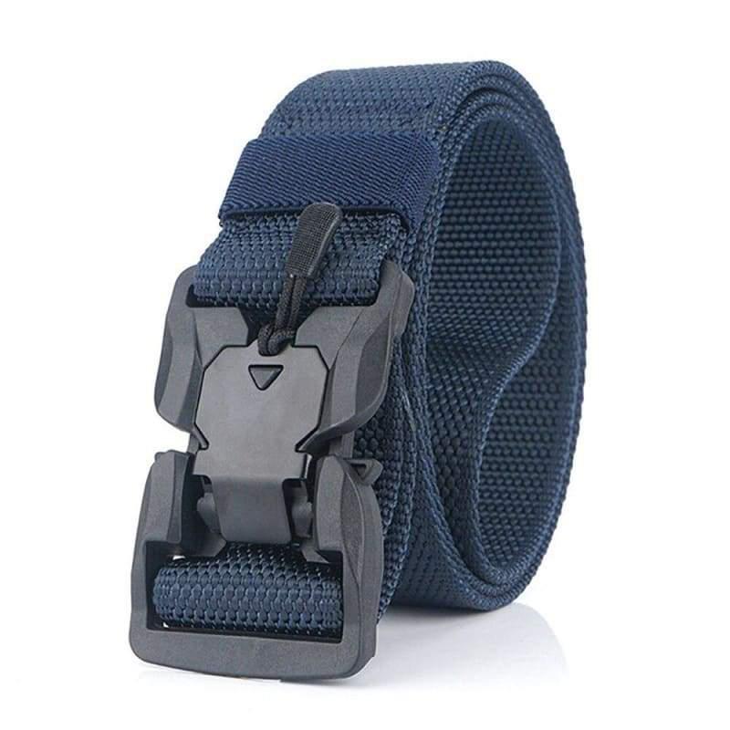 Cinturon marron militar de tela