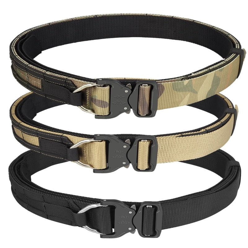 Cinturon militar ajustable hombre