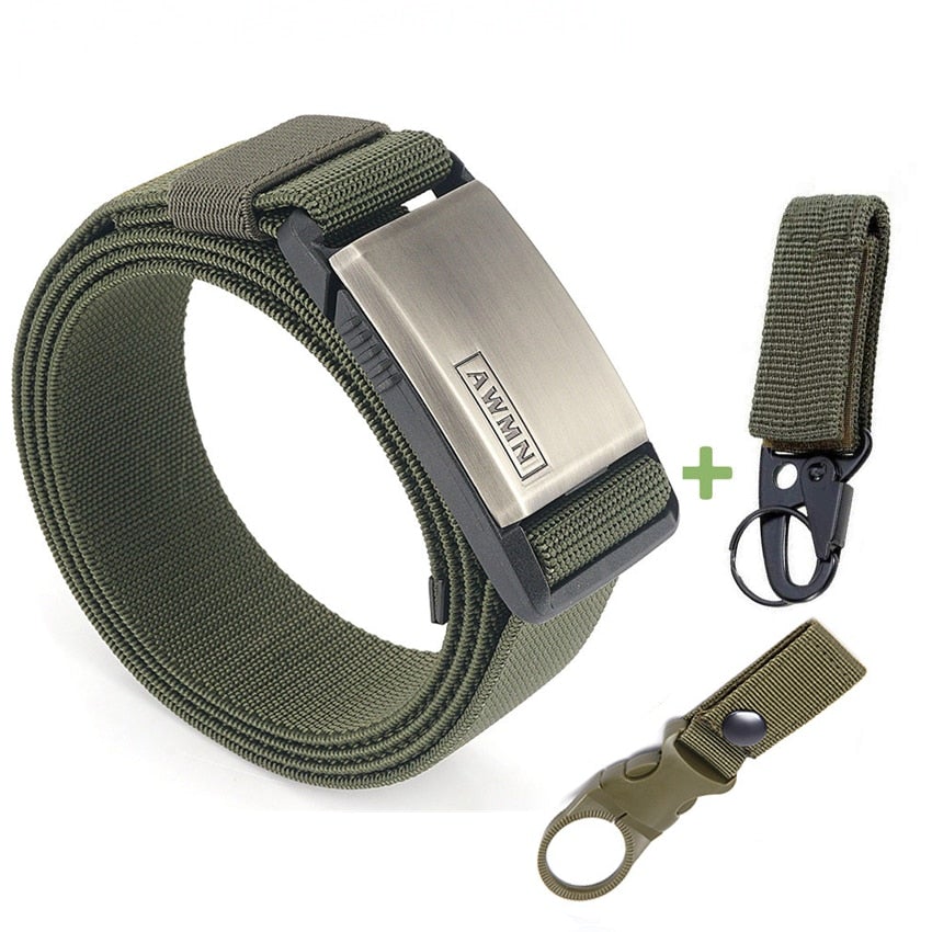 Cinturon militar cirre metalico