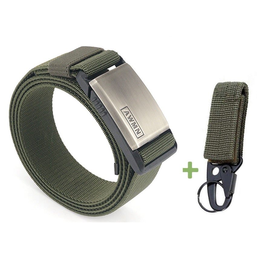 Cinturon militar cirre metalico