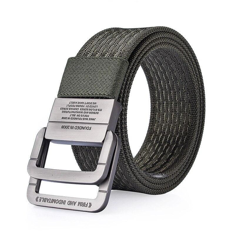 Cinturon militar hebilla metalica con agujeros