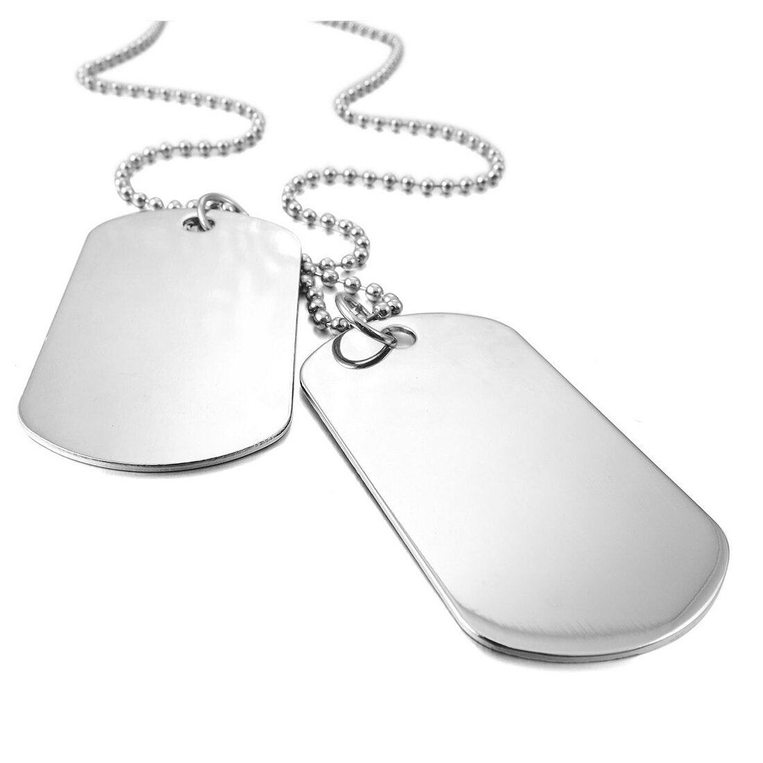 Collar chapa militar plata