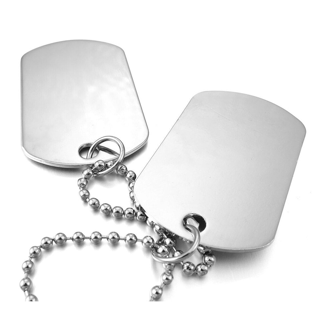 Collar chapa militar plata