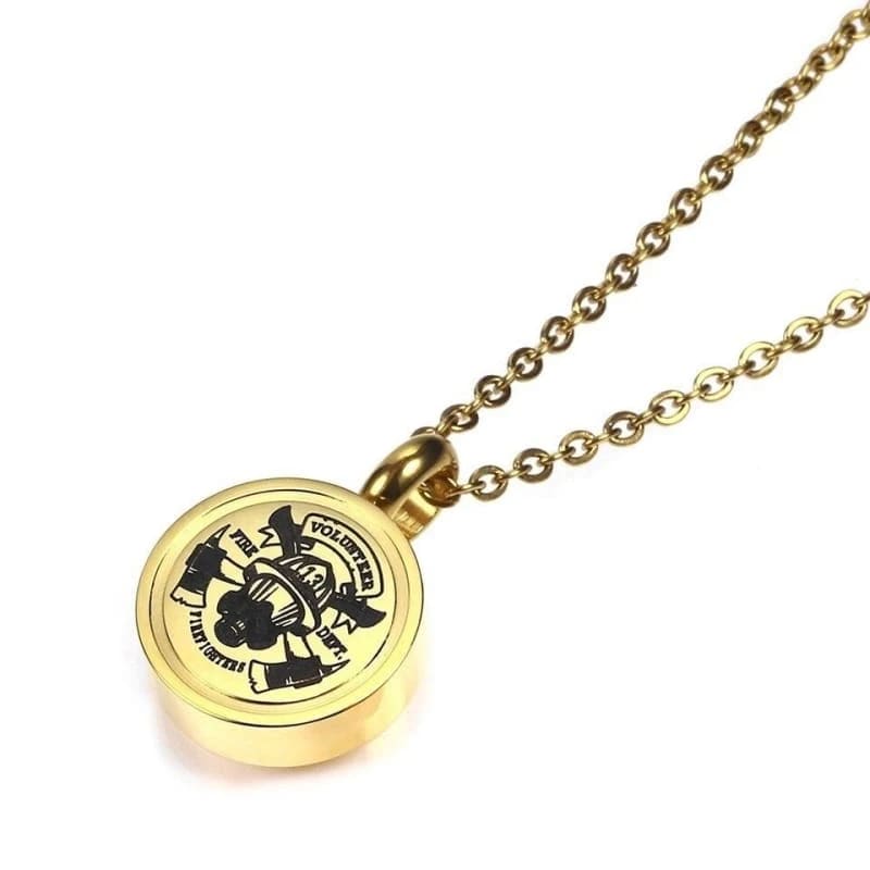 Collar con chapa militar