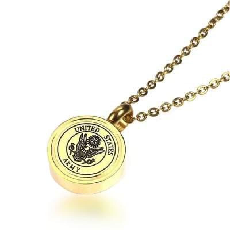 Collar con chapa militar