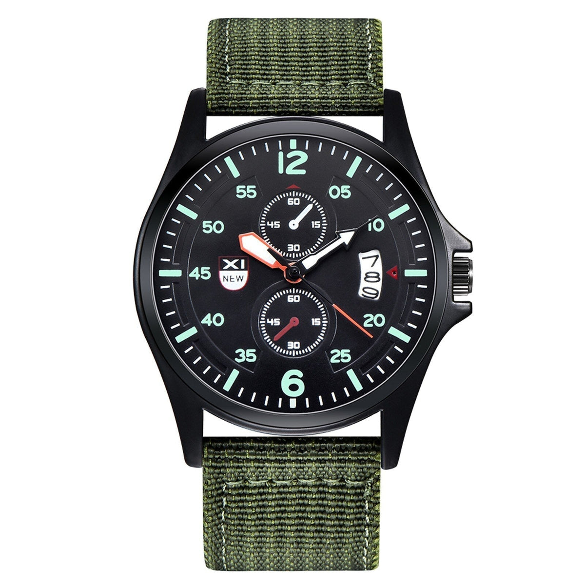 Correas reloj lona verde militar