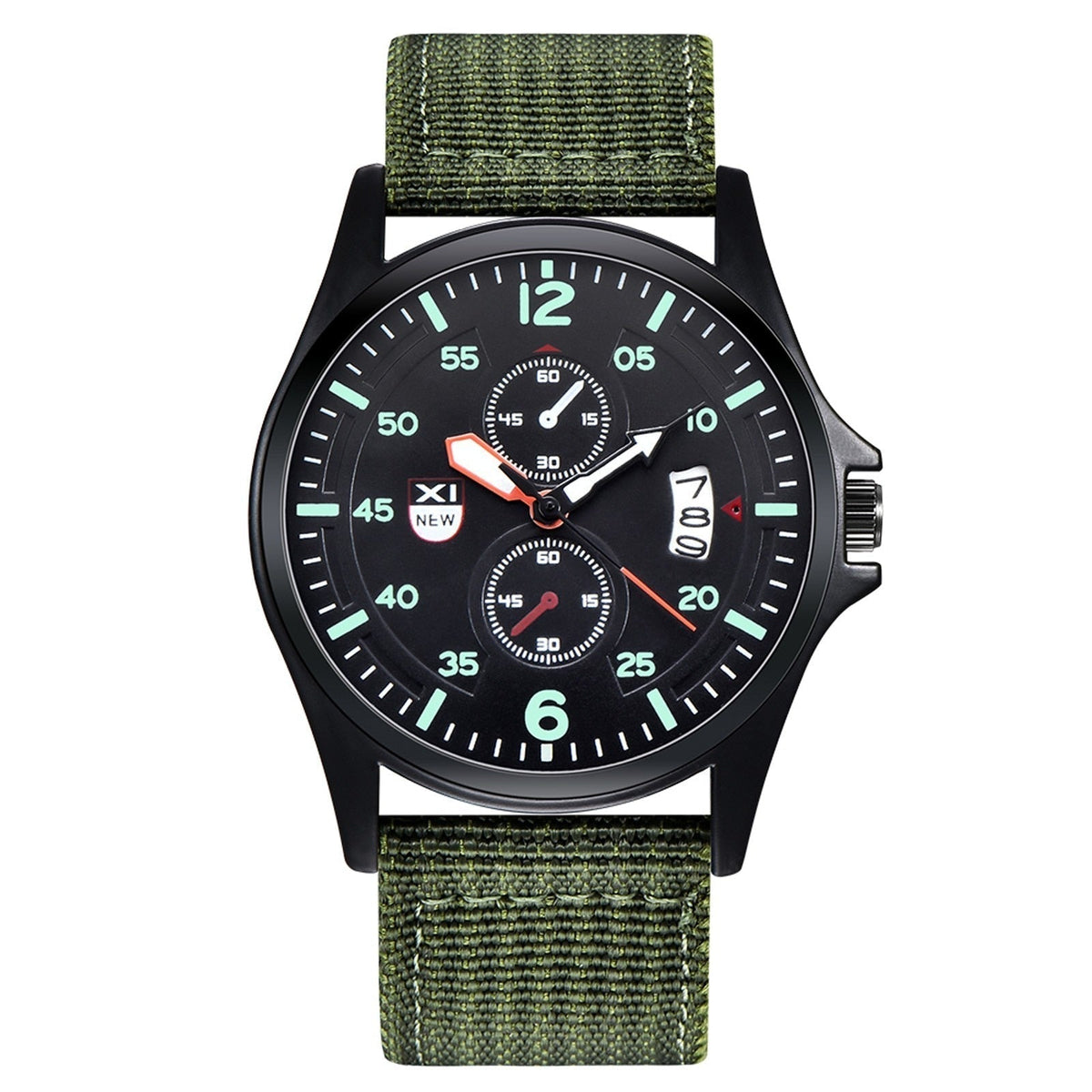 Correas reloj lona verde militar