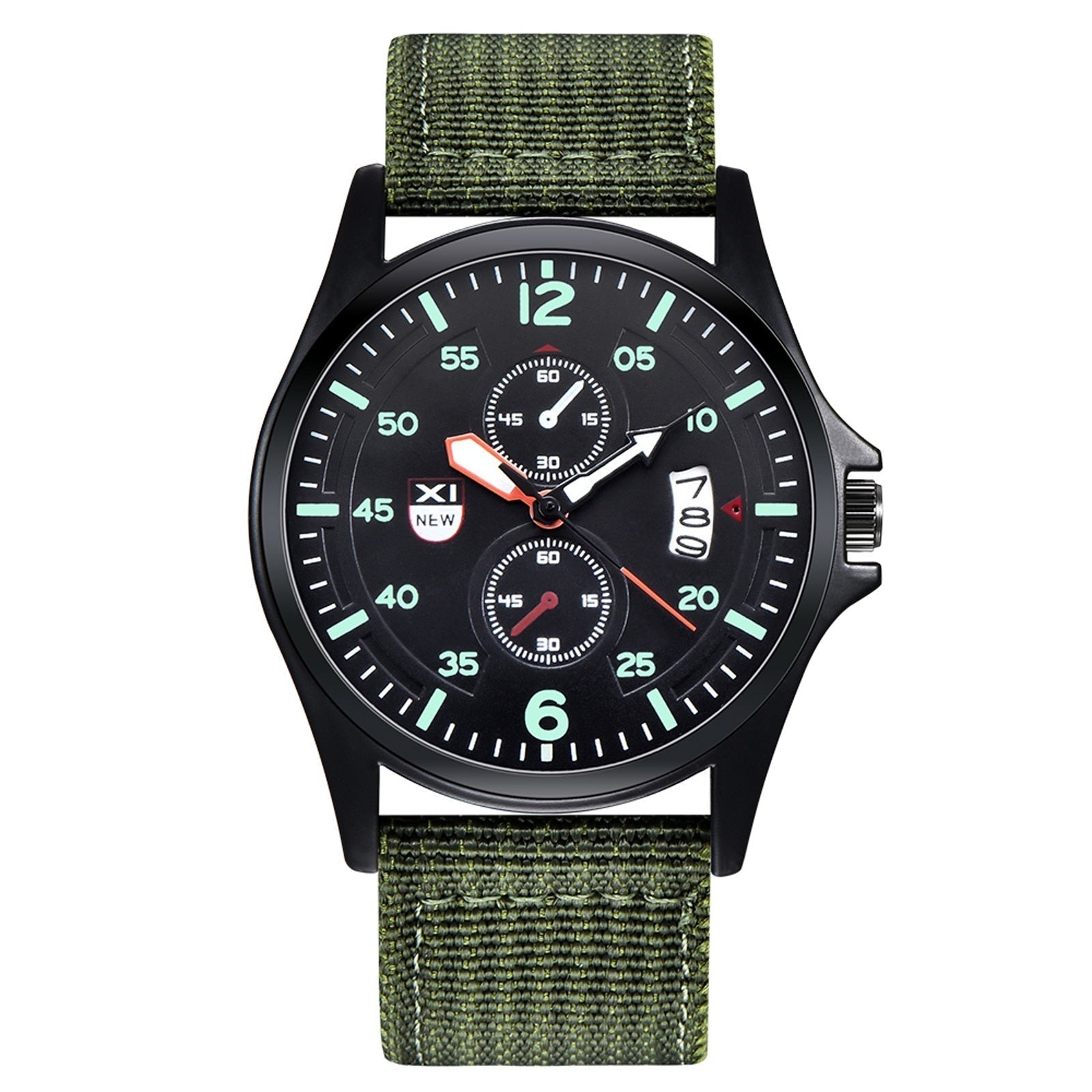 Correas reloj lona verde militar