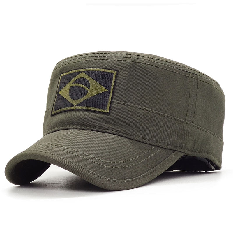 Gorra verde militar hombre