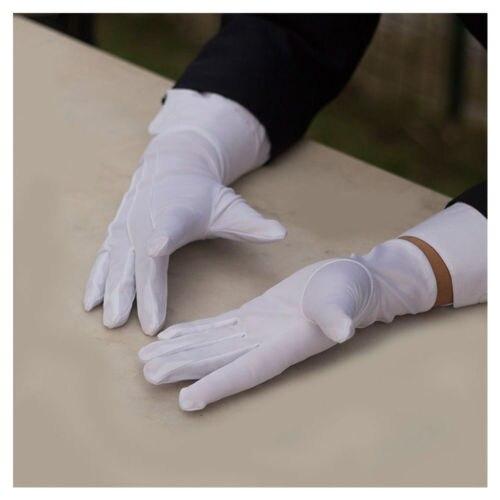 Guantes blancos uniforme militar