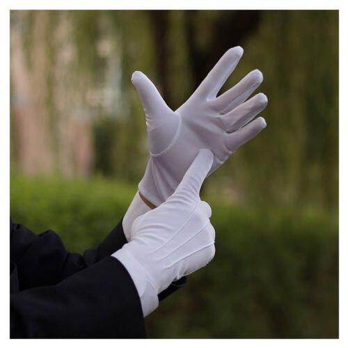 Guantes blancos uniforme militar