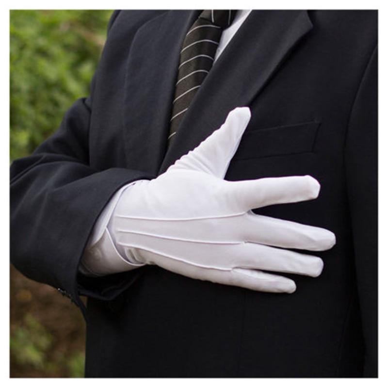 Guantes blancos uniforme militar