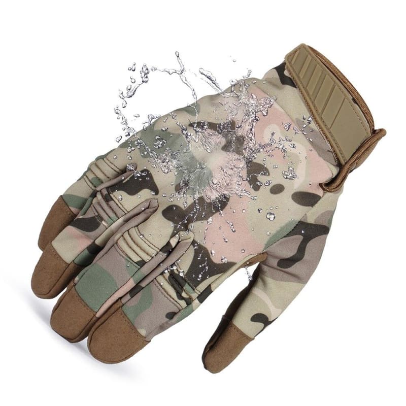 Guantes militares camuflaje woodland