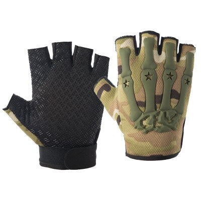 Guantes militares sin dedos