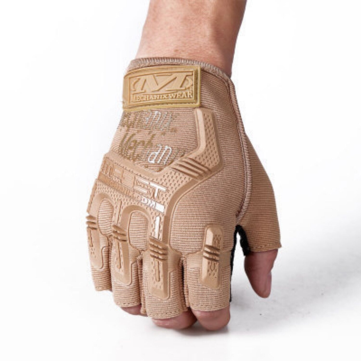 Guantes piel negros militares