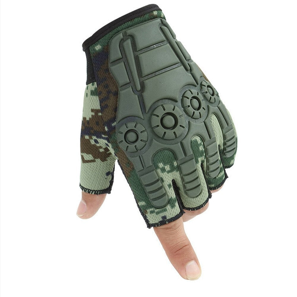 Guantes sin dedos militares hombre