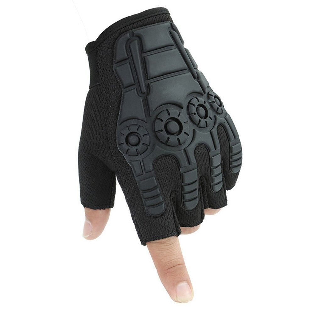 Guantes sin dedos militares hombre