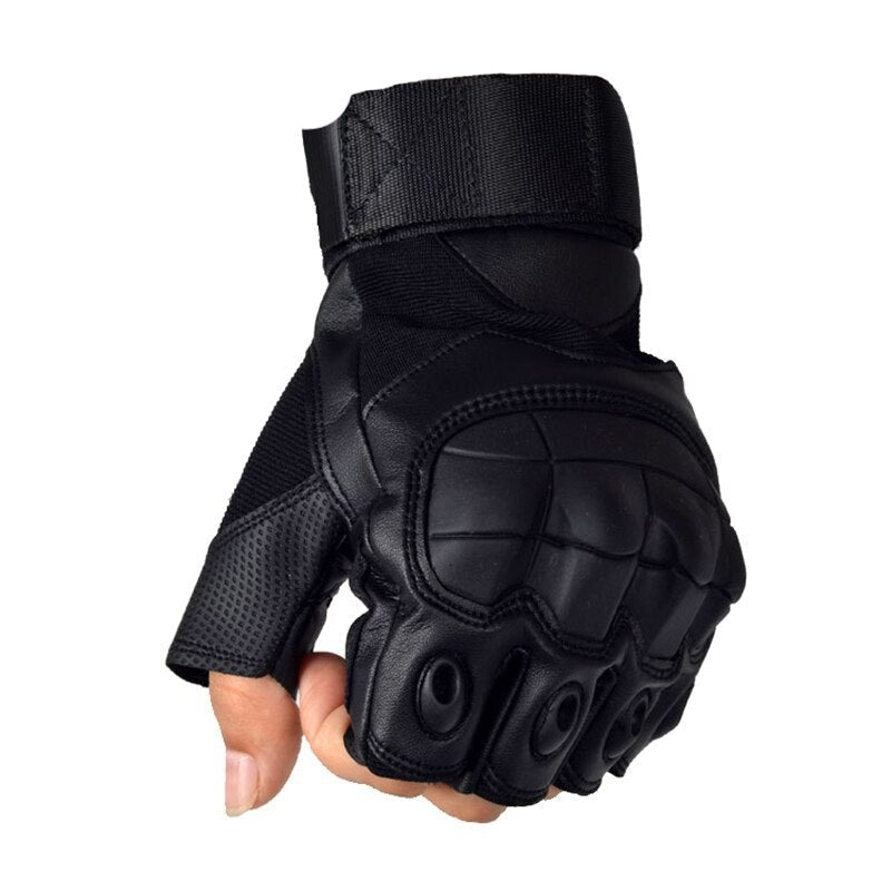 Guantes tacticos militares sin dedos