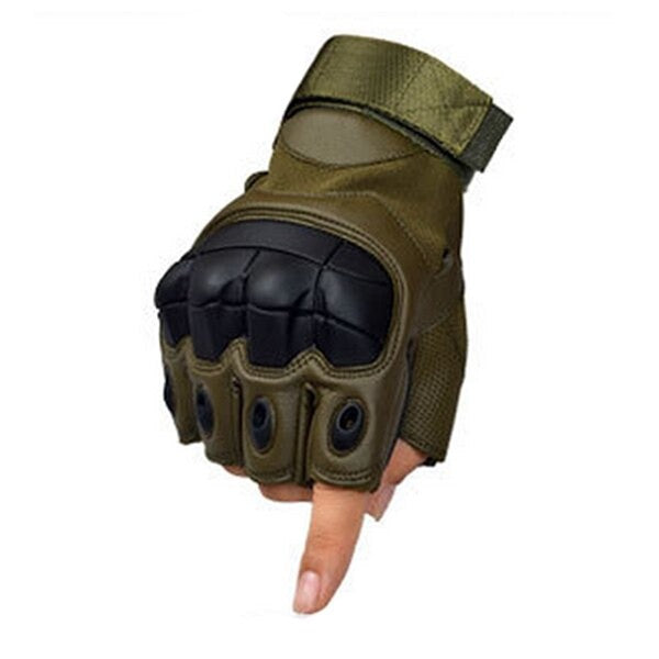 Guantes tacticos militares sin dedos