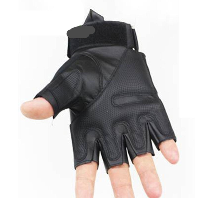 Guantes tacticos militares sin dedos