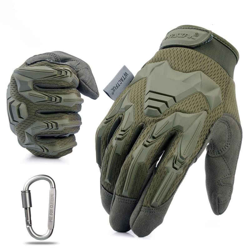 Guantes verde militar