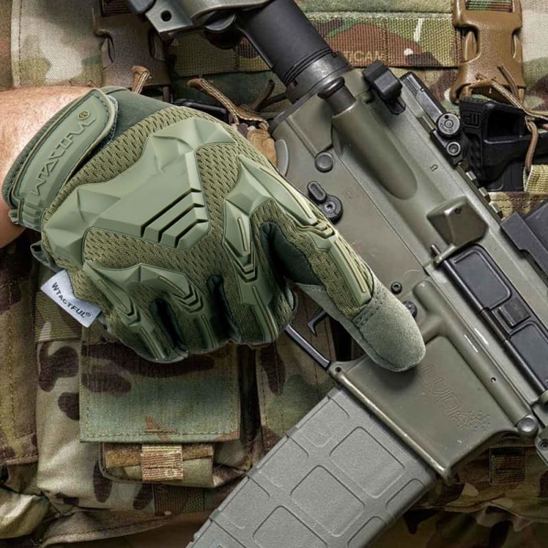 Guantes verde militar
