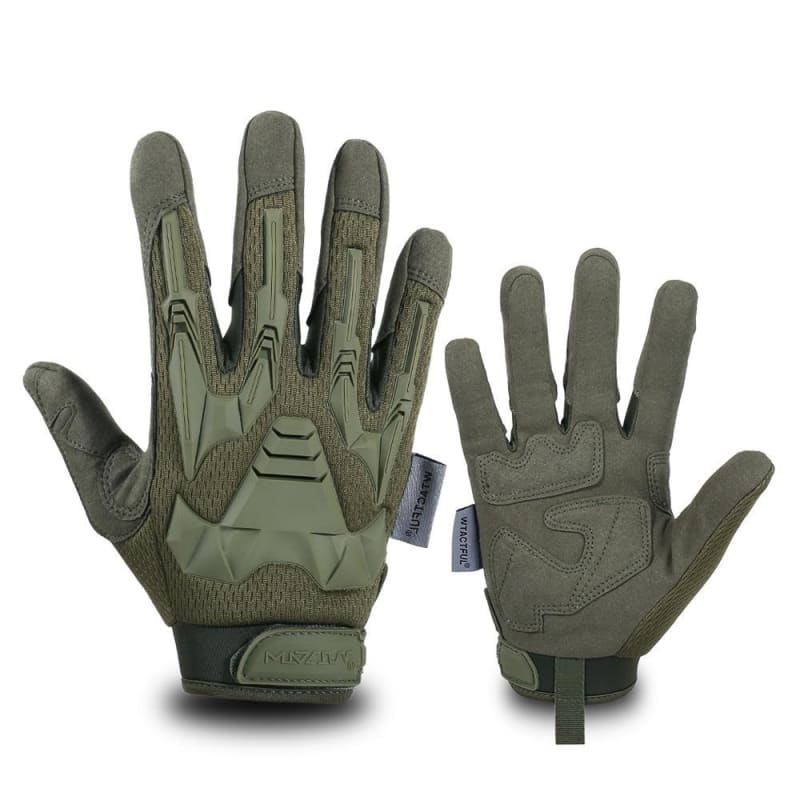 Guantes verde militar