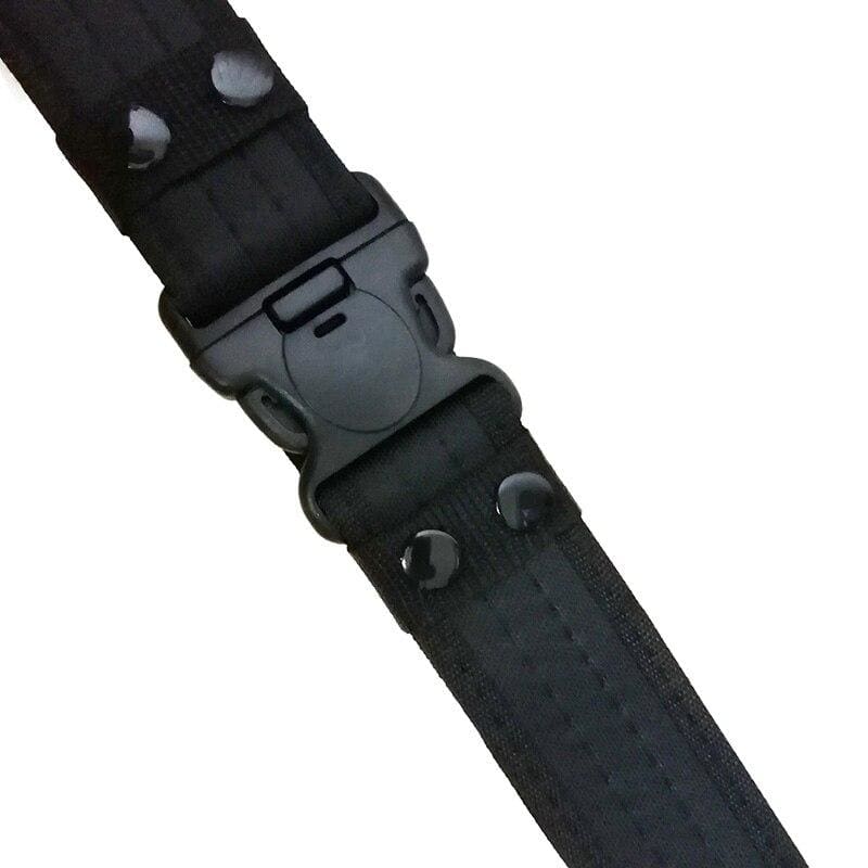 Hebilla Cinturon militar lona negro