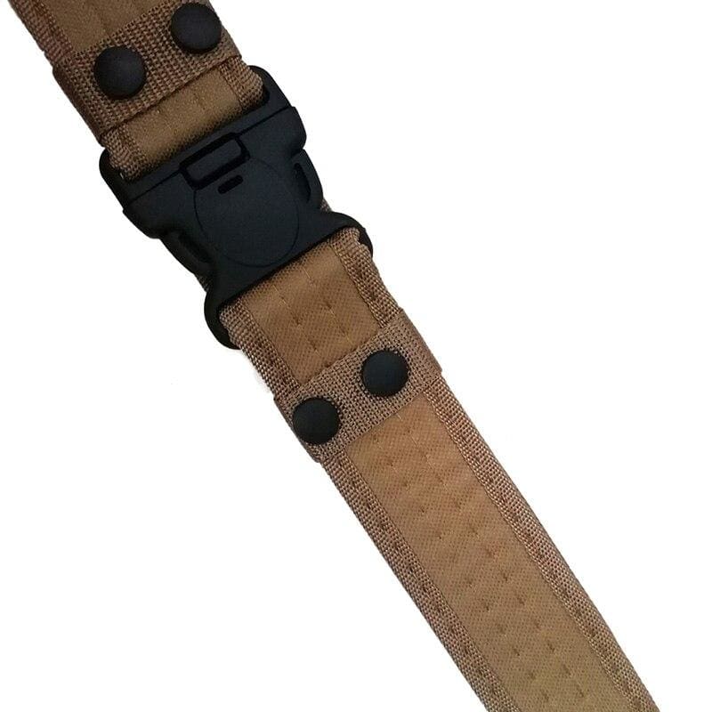 Hebilla Cinturon militar lona negro